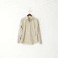 Barbour Donna 12 38 M Camicia casual Top in cotone Tattersall a maniche lunghe con motivo a quadri gialli