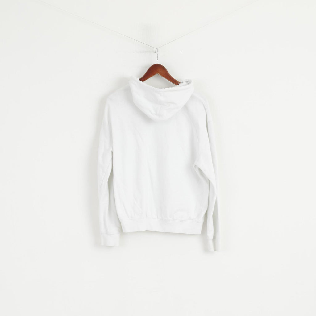 Major League Baseball Women M Sweatshirt White Cotton NY Yankees Zip Up Hoodie