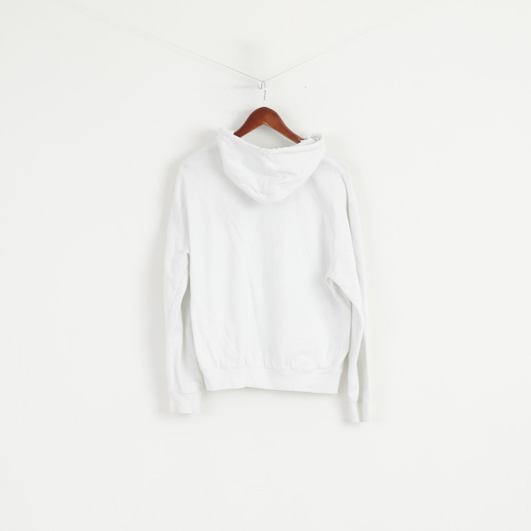 Major League Baseball Women M Sweatshirt White Cotton NY Yankees Zip Up Hoodie