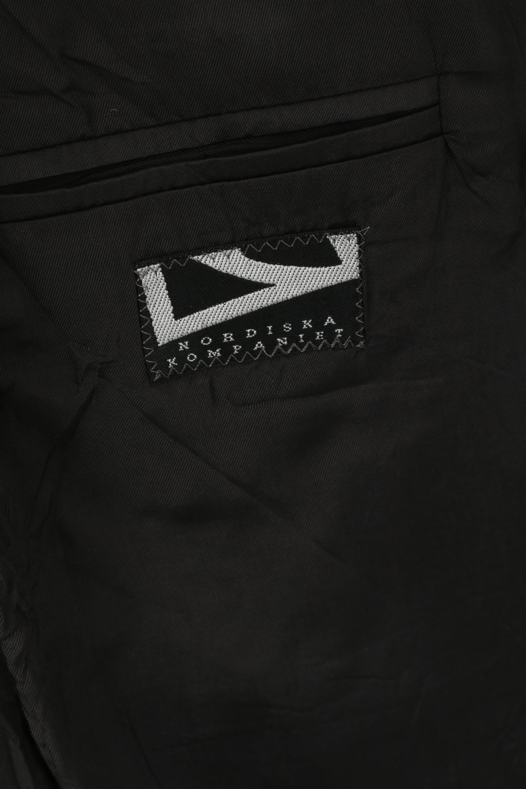 Nordiska Kompaniet Men 148 42 Blazer Charcoal 100% Wool Shoulder Pads Jacket