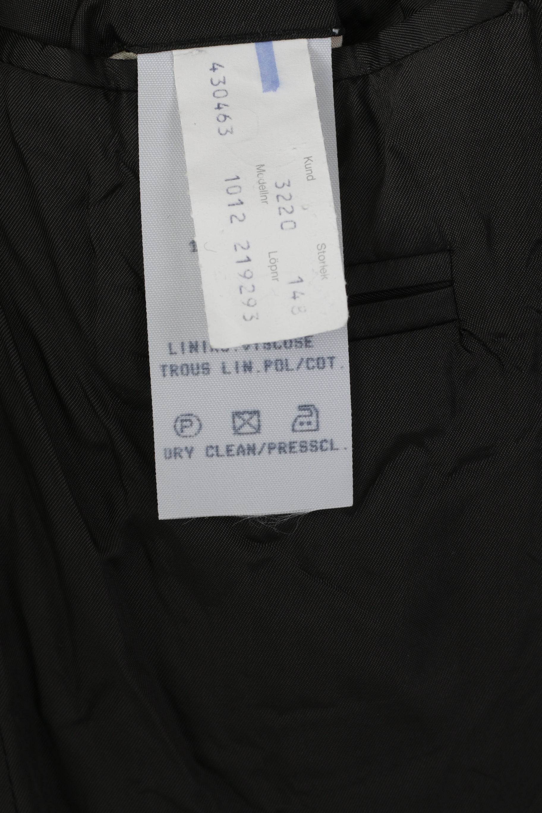 Nordiska Kompaniet Men 148 42 Blazer Charcoal 100% Wool Shoulder Pads Jacket