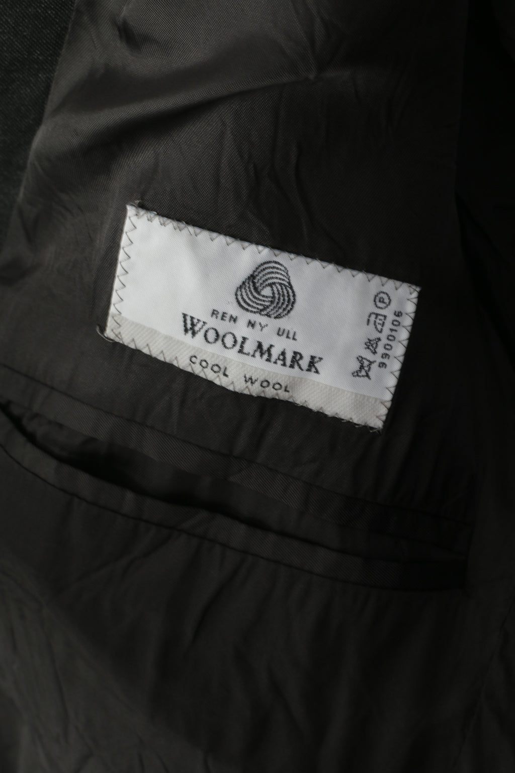 Nordiska Kompaniet Men 148 42 Blazer Charcoal 100% Wool Shoulder Pads Jacket