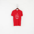 Bjorn Borg hommes chemise rouge coton Vintage graphique col rond unisexe haut