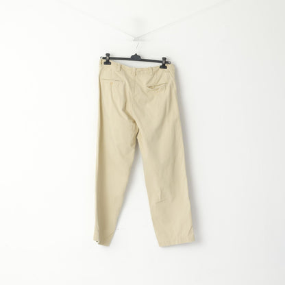 Polo by Ralph Lauren Men W 34 L 32 Trousers Beige Cotton Classic Chino Pants