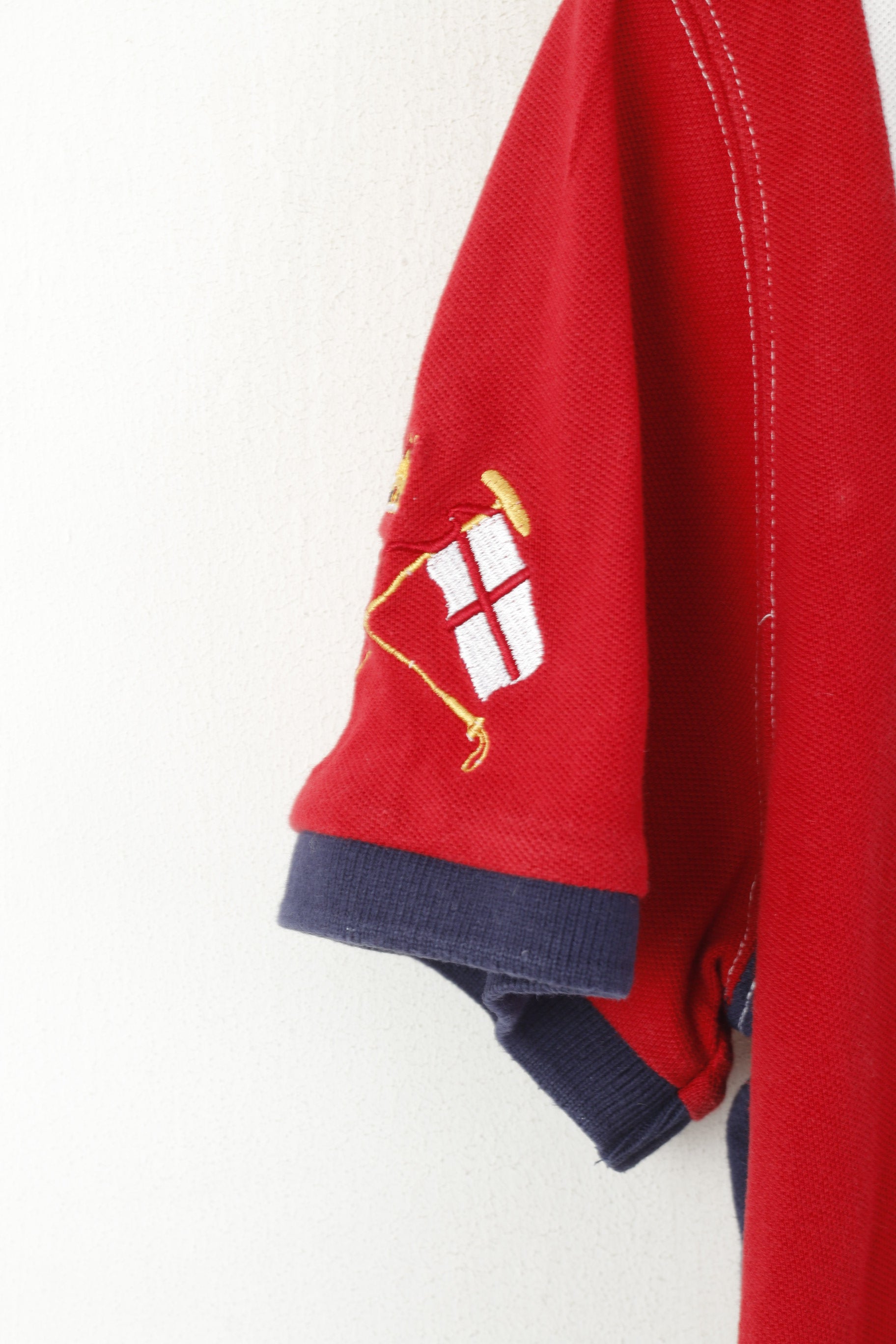 Joules Femme 16 XL Polo Blanc officiel Angleterre Polo Team #3 Sport Top