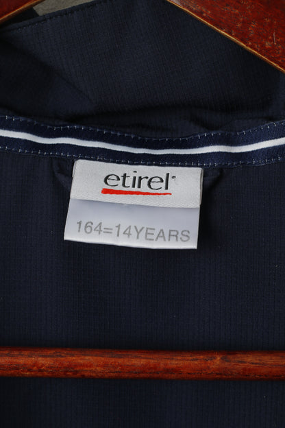Etirel Youth 164 14 Age Jacket Lightweight Full Zipper Activewear Drawstring Sport Top