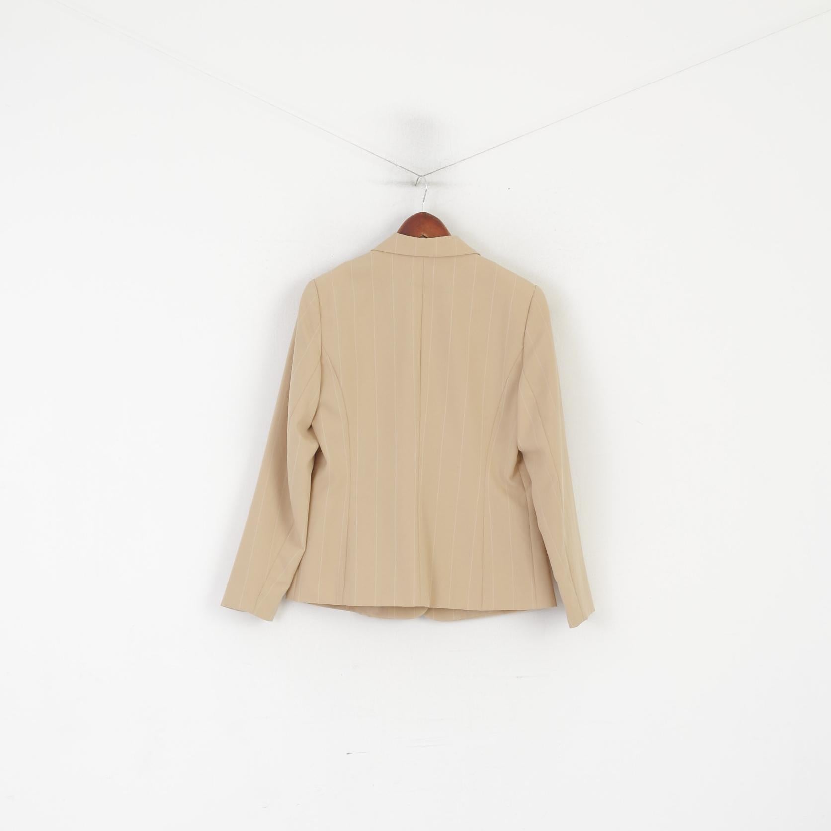 Vivien Caron Donna 14 40 M Blazer Giacca classica monopetto a righe beige