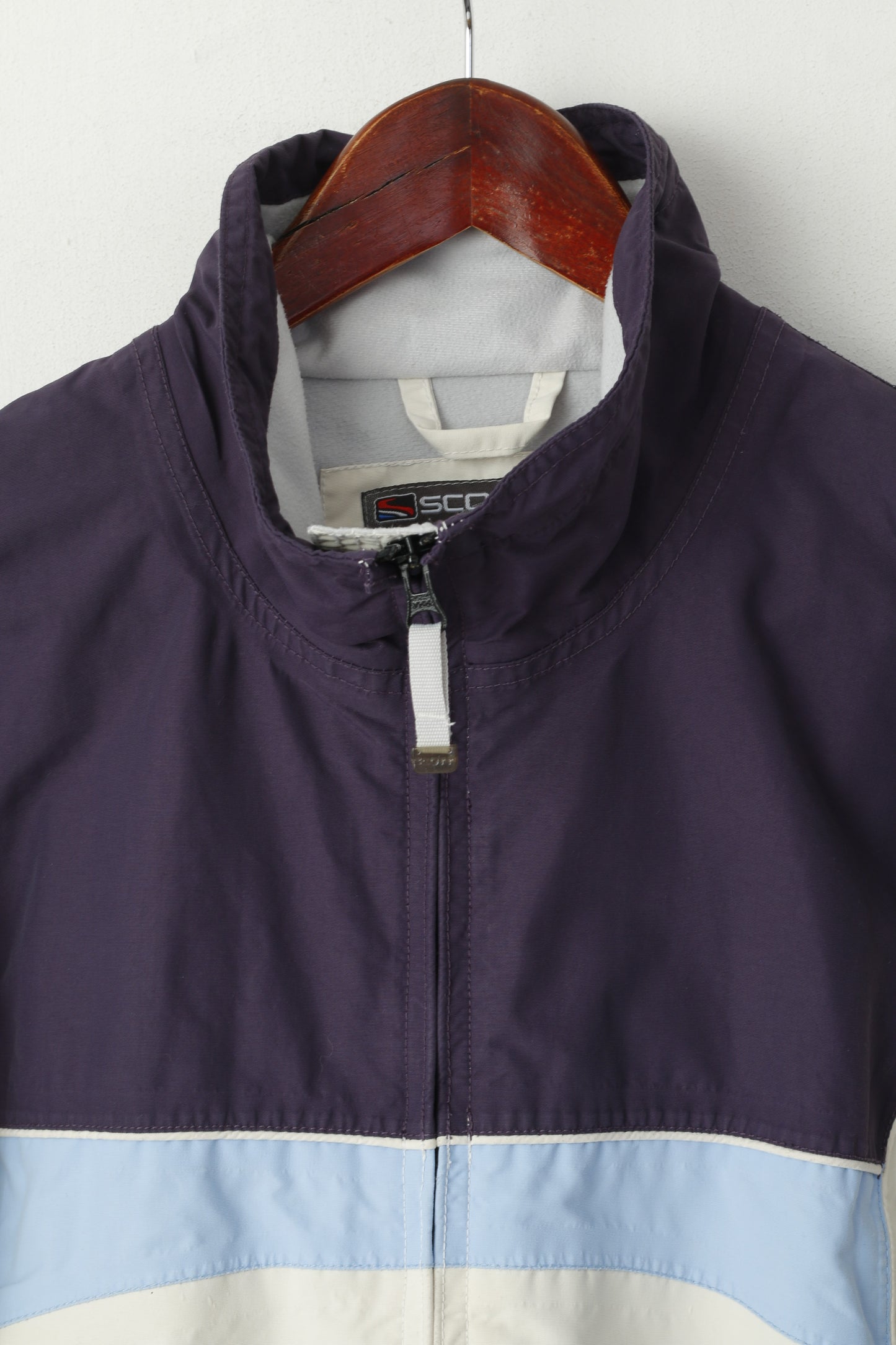 Scott USA Women 8 XS Jacket Beige Nylon Wateproof Ski Outdoor Full Zipper Top