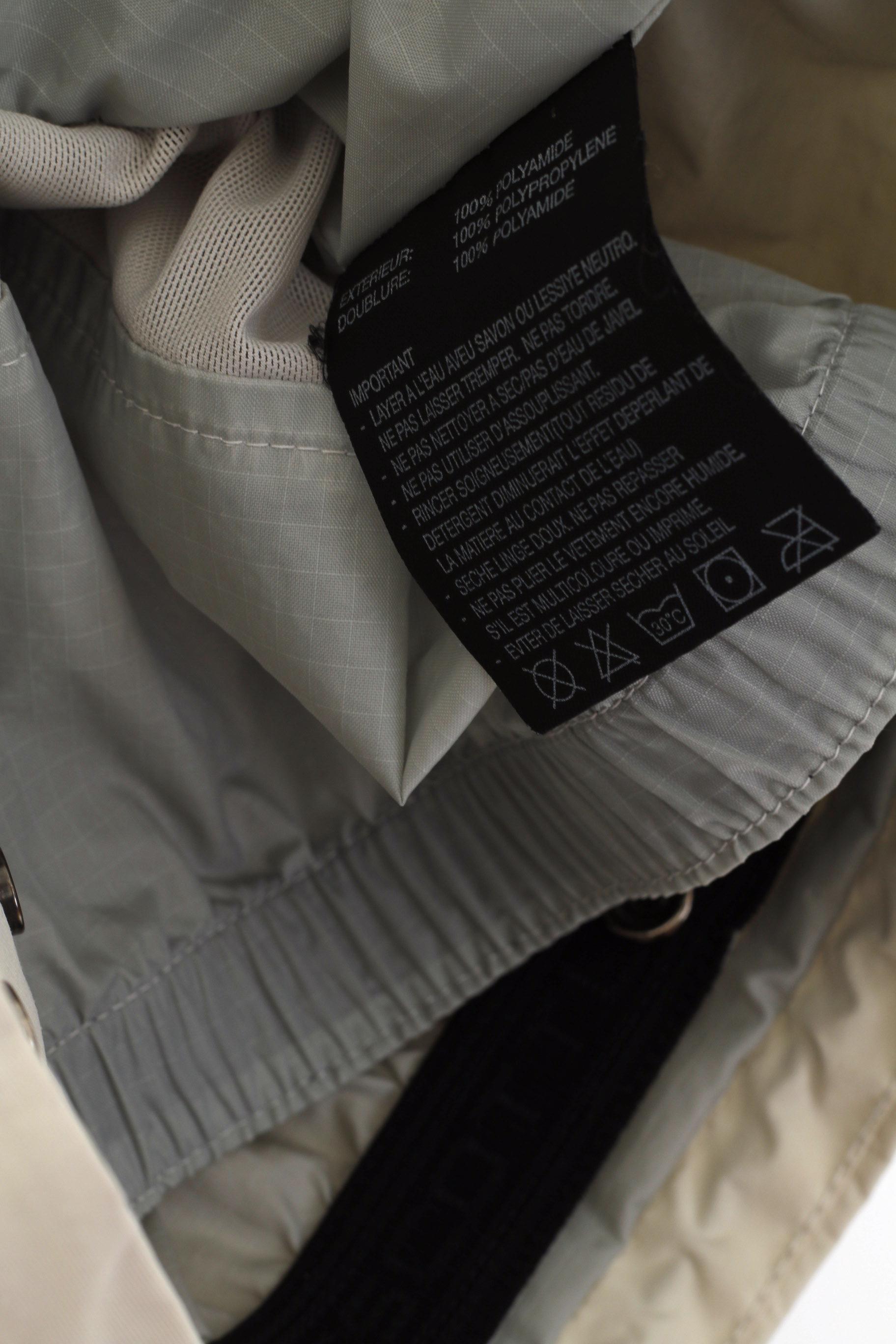 Giacca Scott USA da donna 8 XS Top in nylon beige impermeabile da sci con cerniera intera