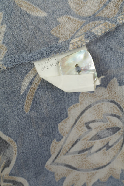 Marc Aurel Women 36 M Casual Shirt Blue Viscose Translucent Material Elegant Top