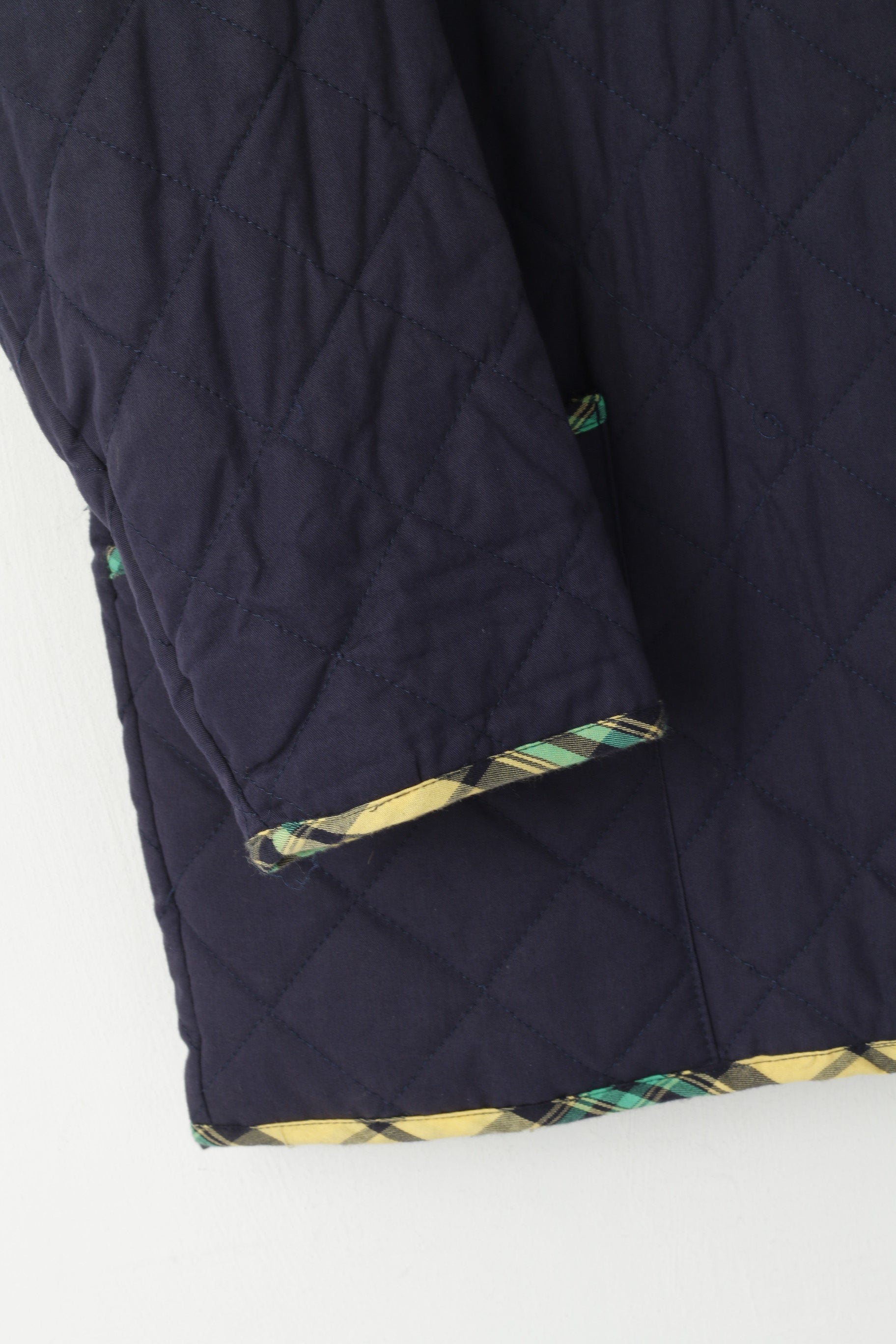 Collezione Divino Giacca da donna M. Top oversize vintage classico in cotone trapuntato blu scuro