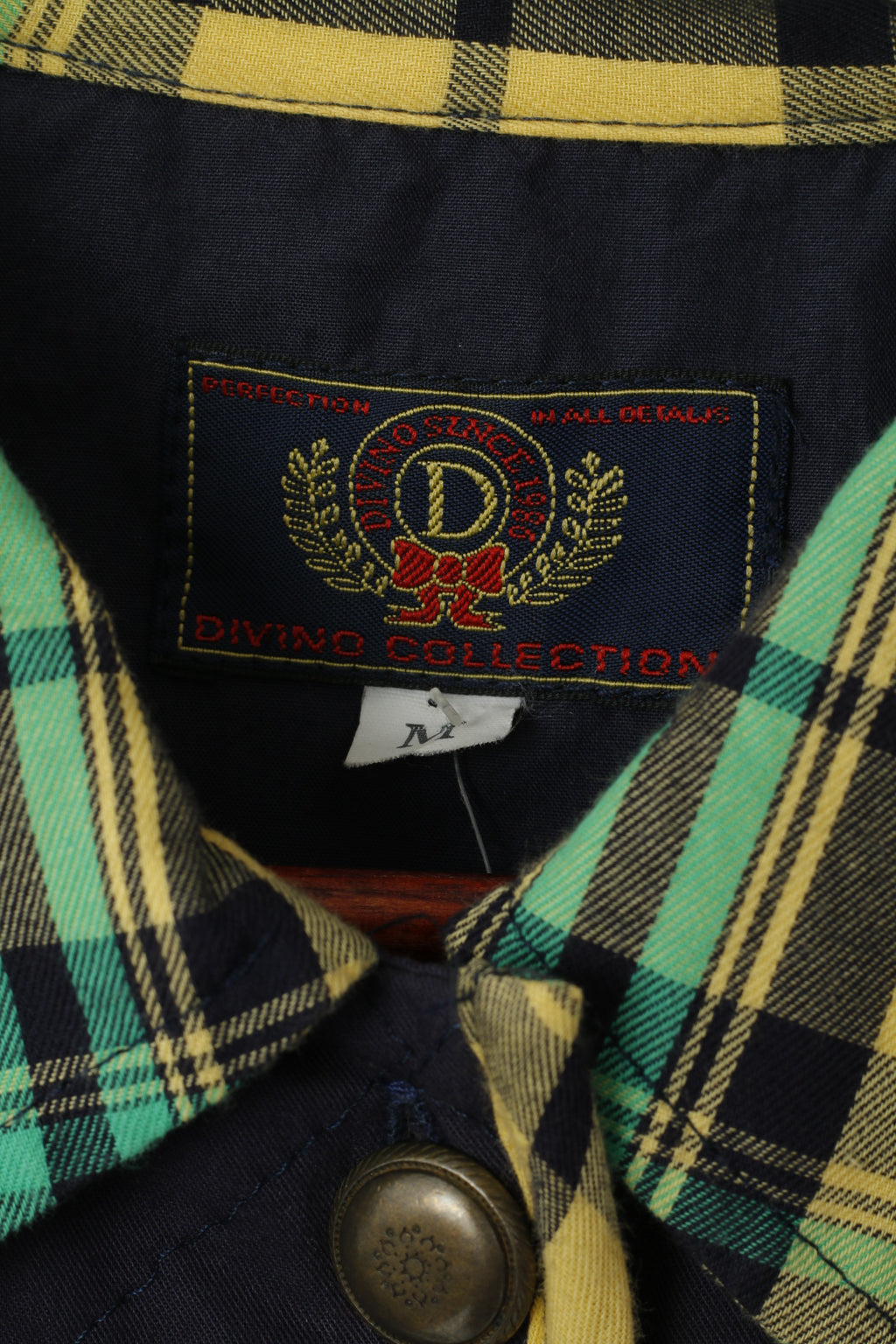 Collezione Divino Giacca da donna M. Top oversize vintage classico in cotone trapuntato blu scuro