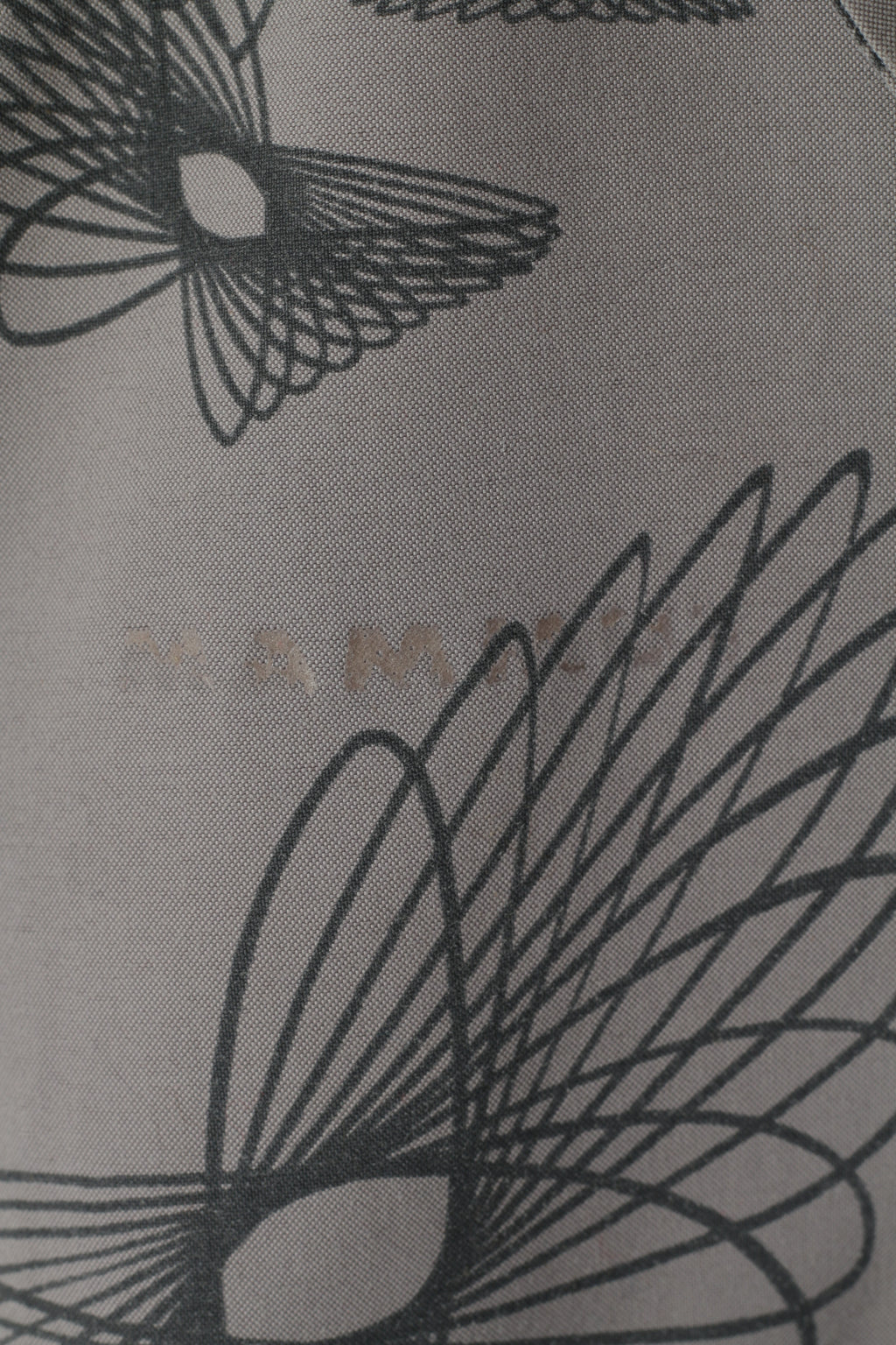 Mammut Camicia casual da donna L. Top da passeggio turistico vintage stampato in nylon grigio