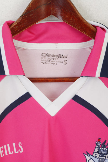 O'Neills Polo Homme Rose Vintage ATH CLIATH Dublin Koolite Jersey Top