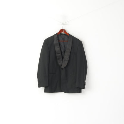 Piet Zoomers Uomo 25 40 Blazer Nero Cappotto monopetto in lana