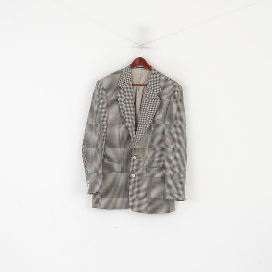 Pierre Cardin Paris Men 98 40 Blazer Green Wool Vintage Single Breasted Jacket