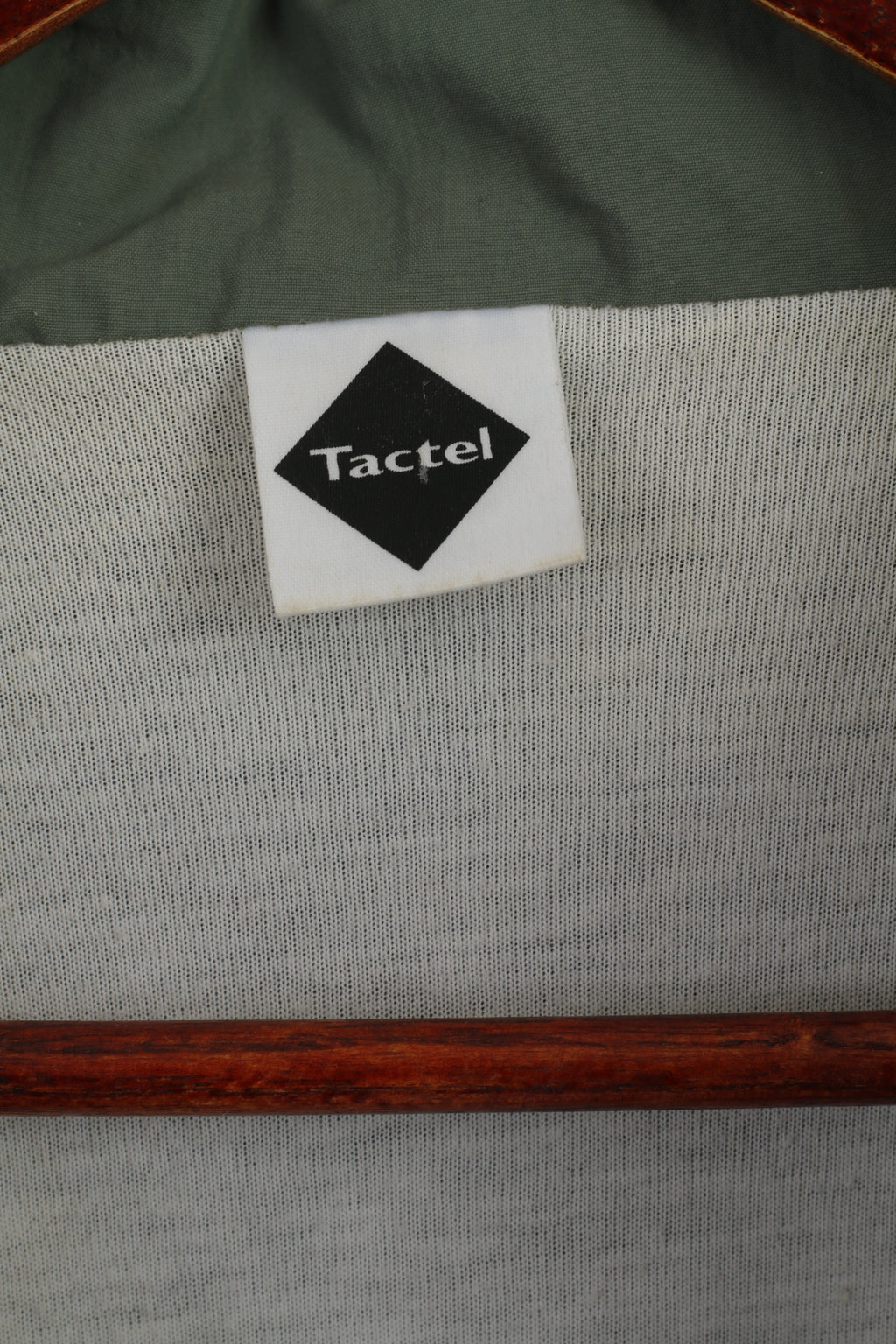 Tactel Veste pour homme en nylon vert marine imperméable rétro avec fermeture éclair complète