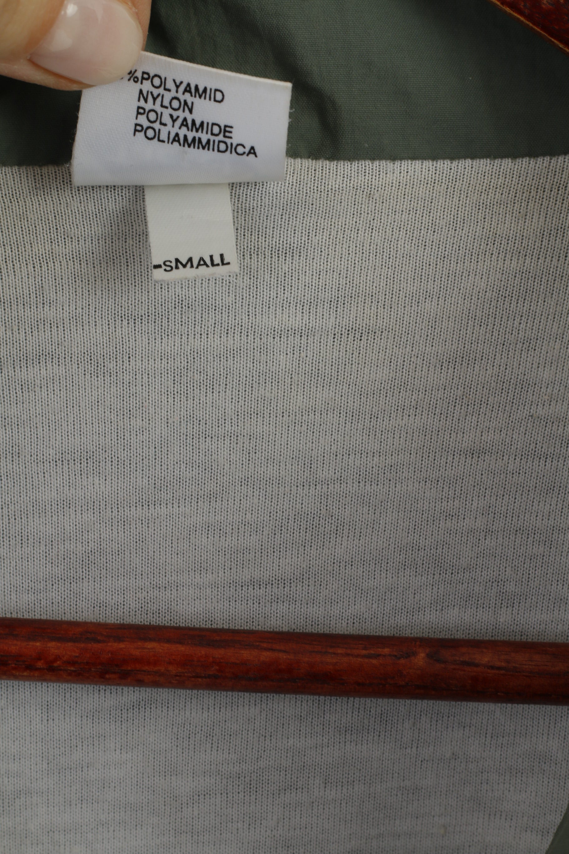 Tactel Veste pour homme en nylon vert marine imperméable rétro avec fermeture éclair complète