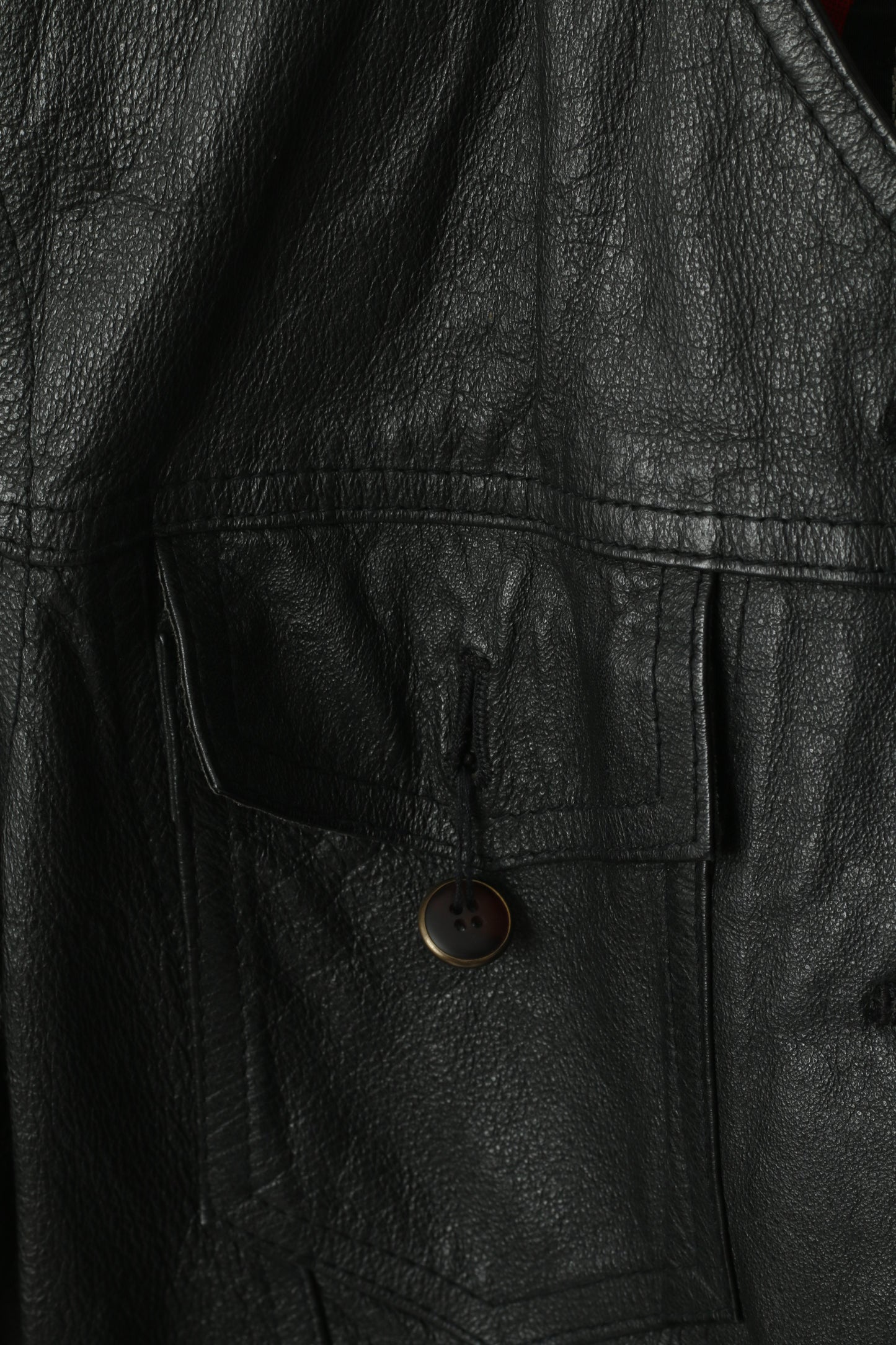 Clever Made For You Veste courte en cuir noir avec épaulettes pour femme 36 S