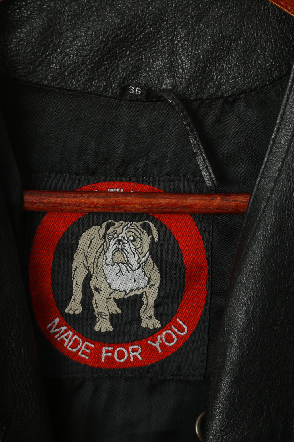 Clever Made For You Giacca corta da donna 36 S Top con spalline in pelle nera