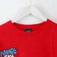 Nike Mens M T-Shirt Red Cotton 6.0 Six Point Graphic Crew Neck Top