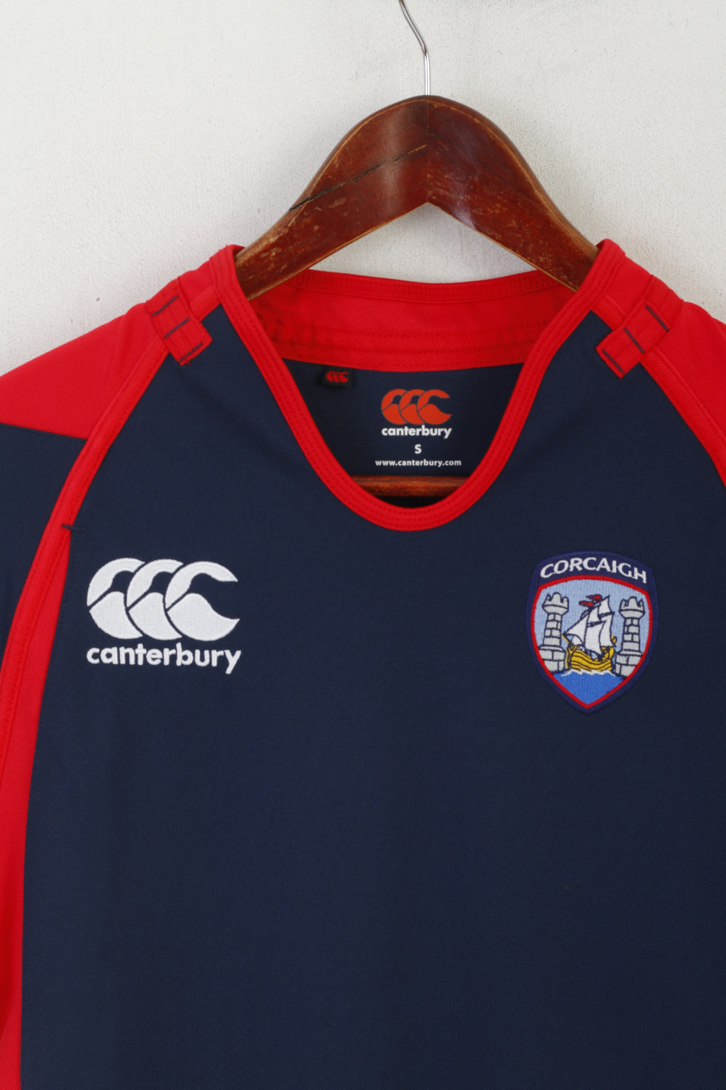 Canterbury Men S Shirt Navy Corcaigh GAA Gaelic Football Jersey Vintage Top