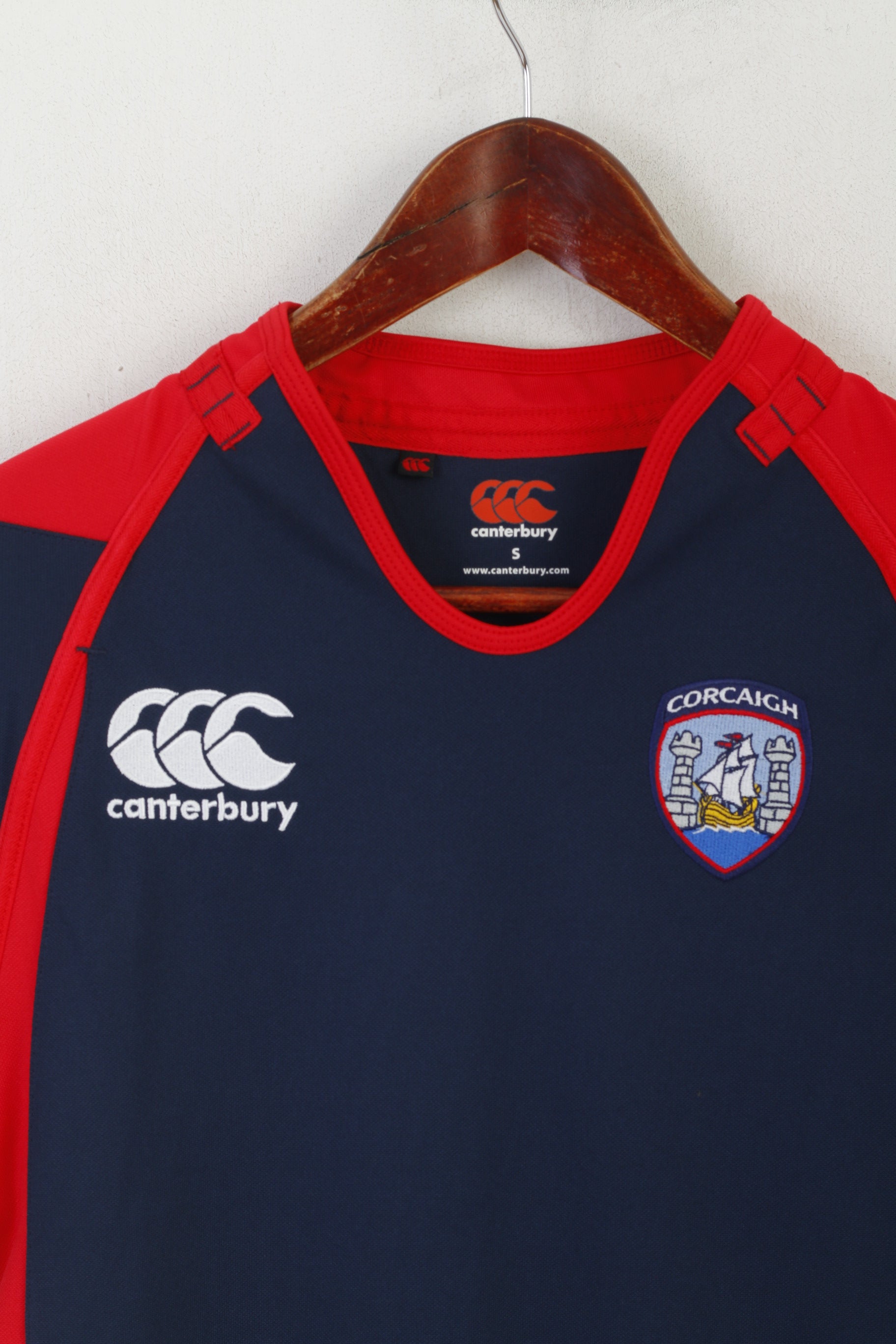 Canterbury Men S Shirt Navy Corcaigh GAA Gaelic Football Jersey Vintage Top