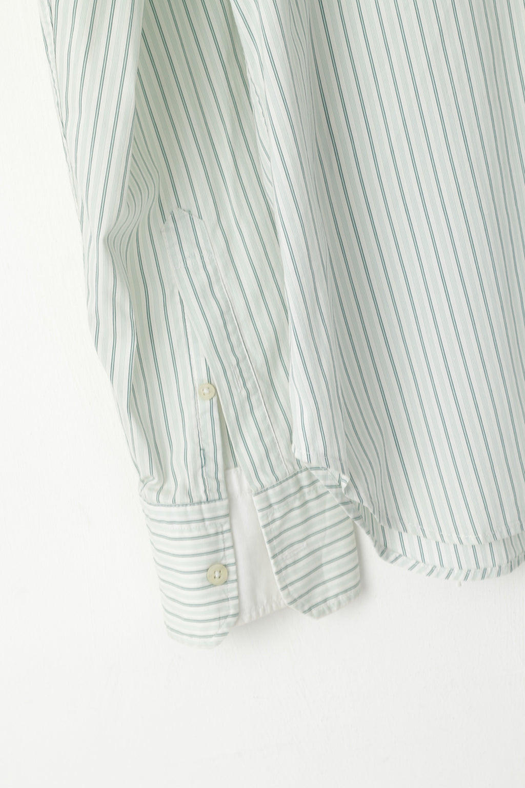 La Martina Men XL (L) Casual Shirt Green Striped Cotton England polo Argentino Top