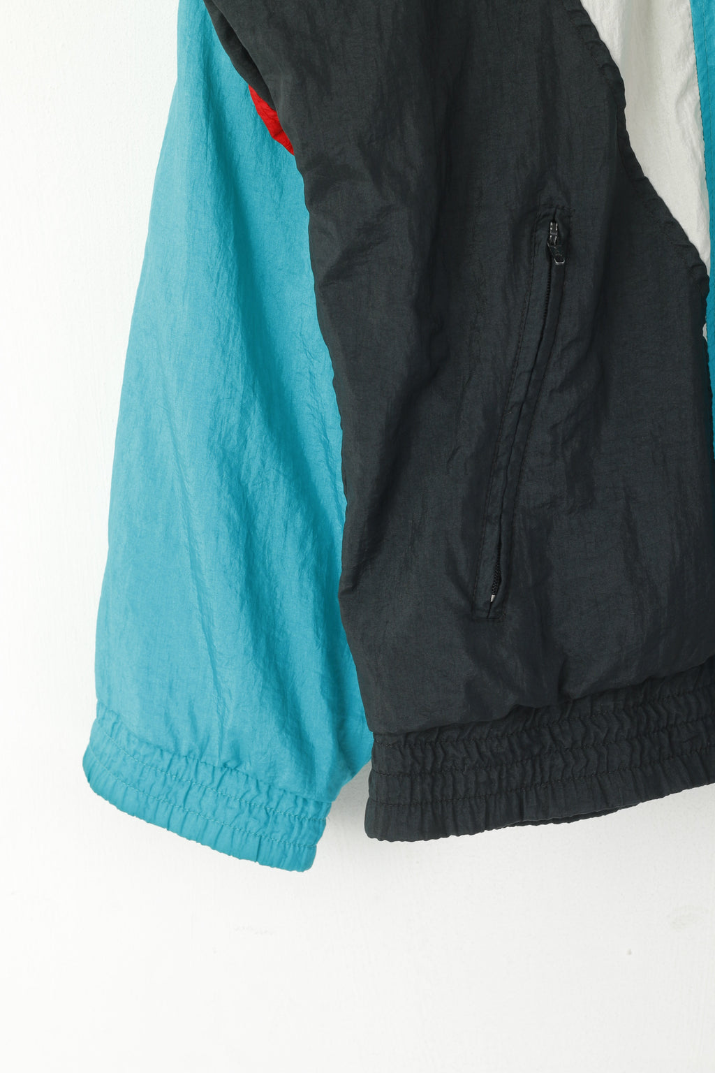 Adidas Hommes D5 174 M Veste vintage Brillant Nylon Vert Full Zip Oldschool Track Top