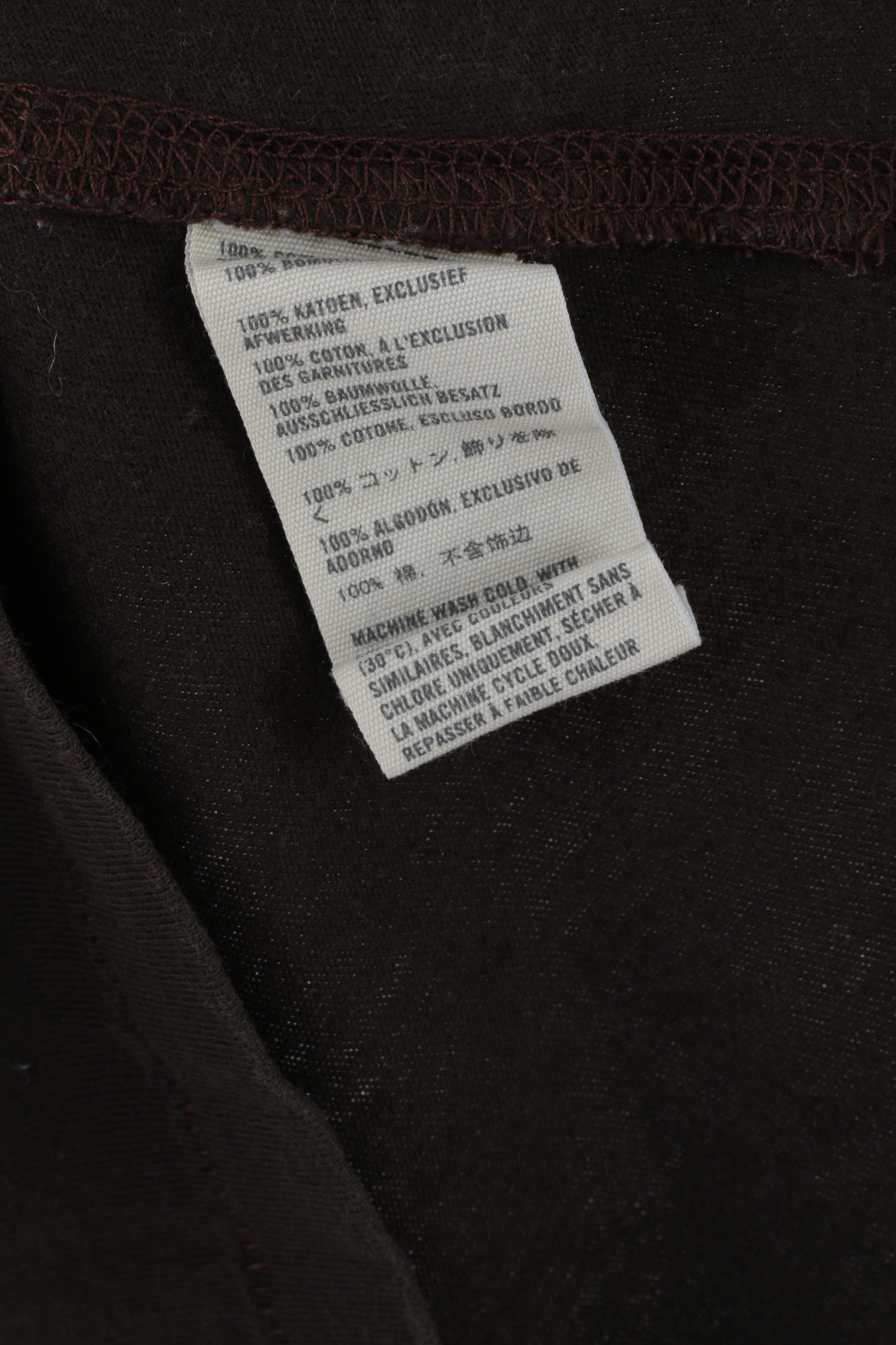 Abercrombie & Fitch Womens L T-Shirt Brown Cotton Torch New York Stretch Top