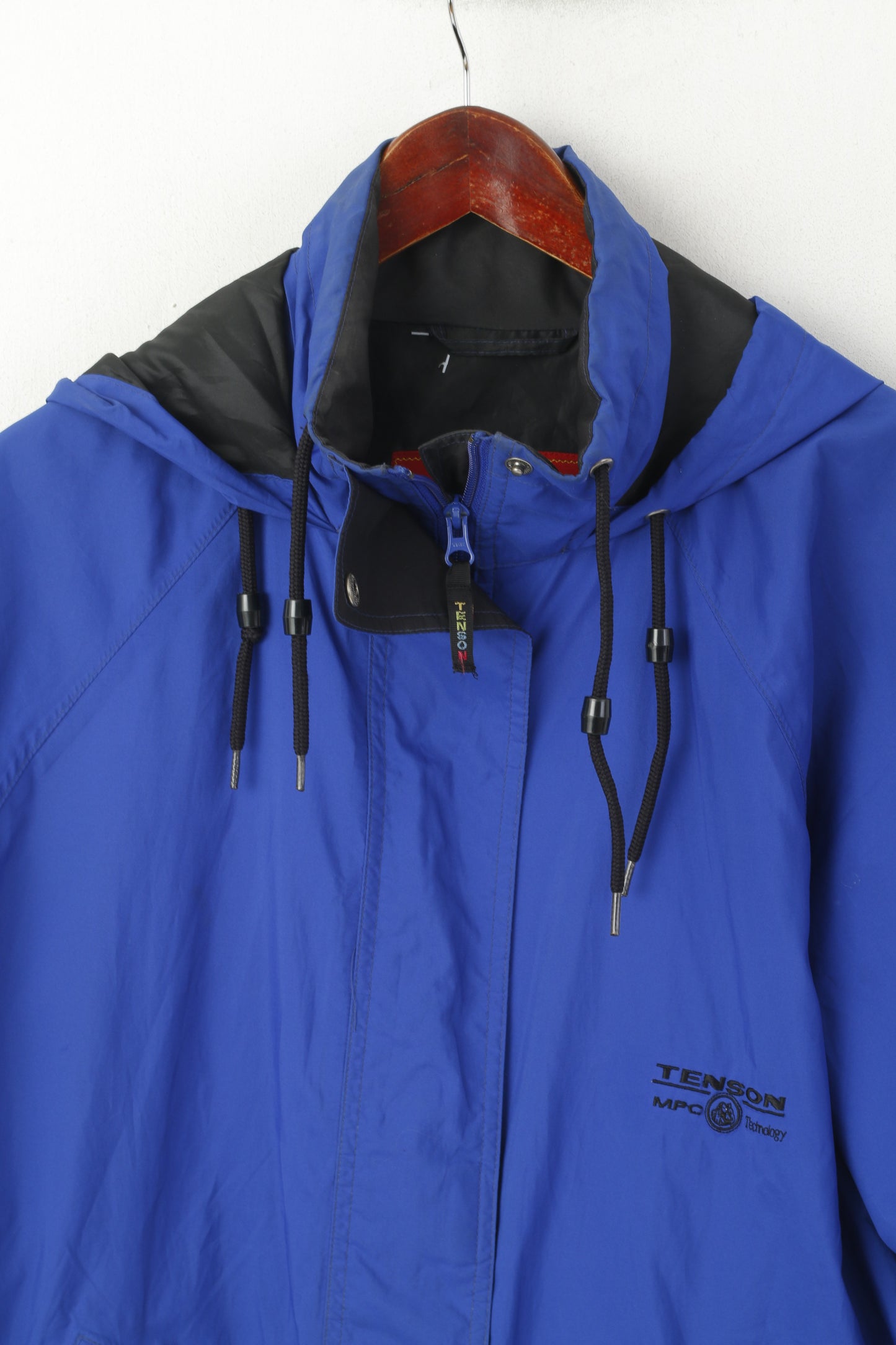 Tenson MPC Women 40 L Jacket Blue Lightweight Breathable Outdoor Hood Top