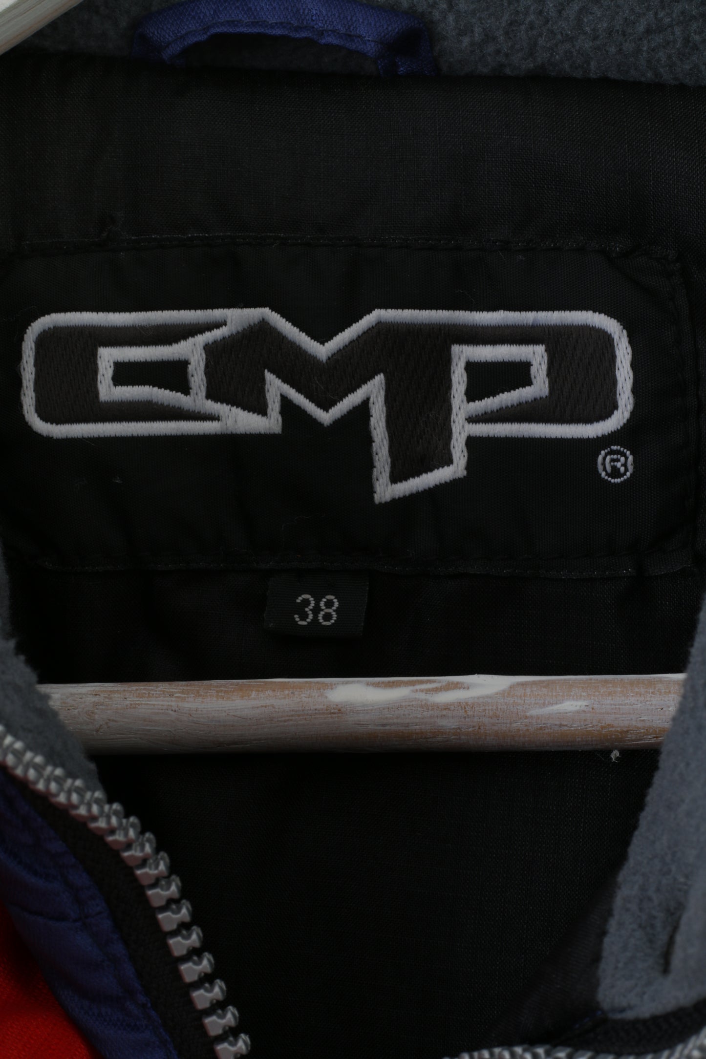 CMP Womens 38 L Ski Jacket Pullover Active Sports Division Navy Nylon Warm Waterproof