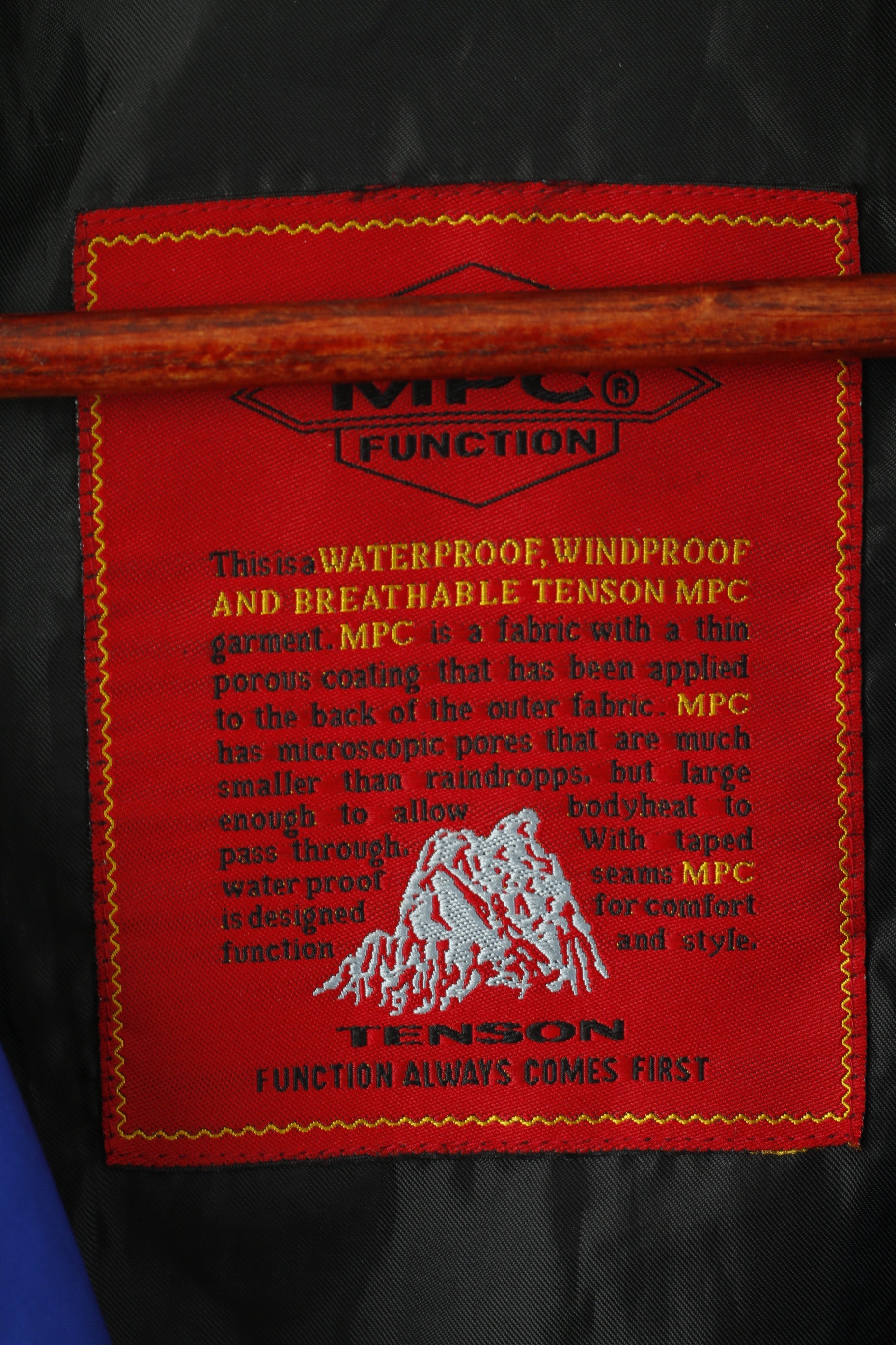 Tenson MPC Women 40 L Jacket Blue Lightweight Breathable Outdoor Hood Top