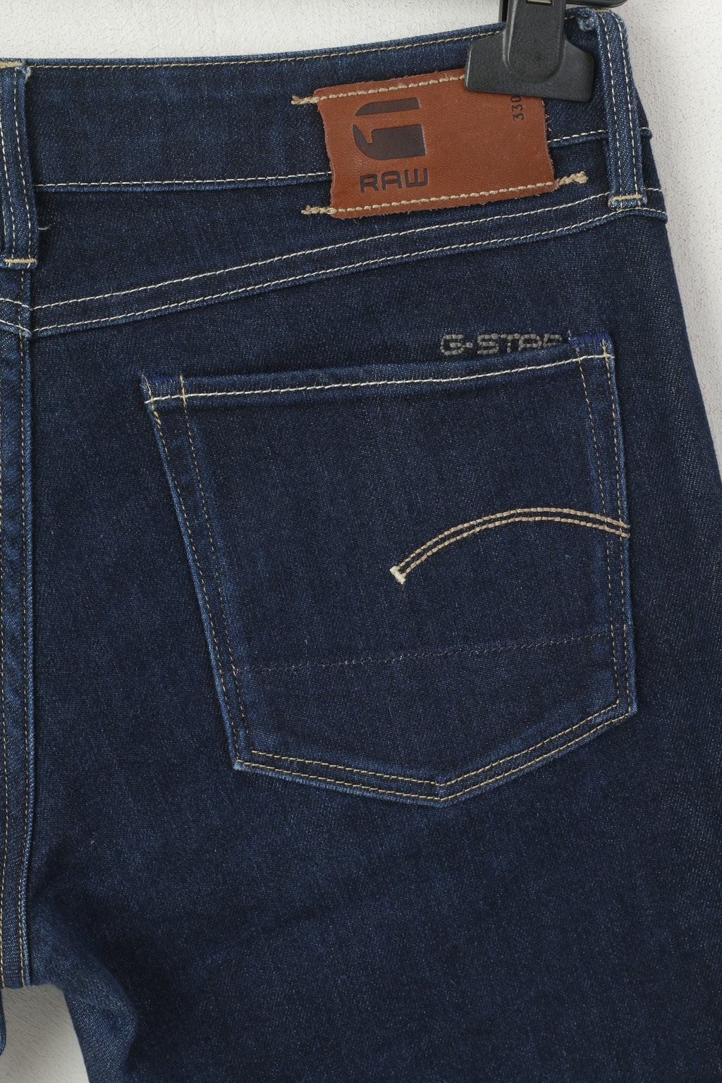Pantaloni jeans G-Star Raw da donna 30 Pantaloni dritti a vita bassa in cotone denim blu scuro