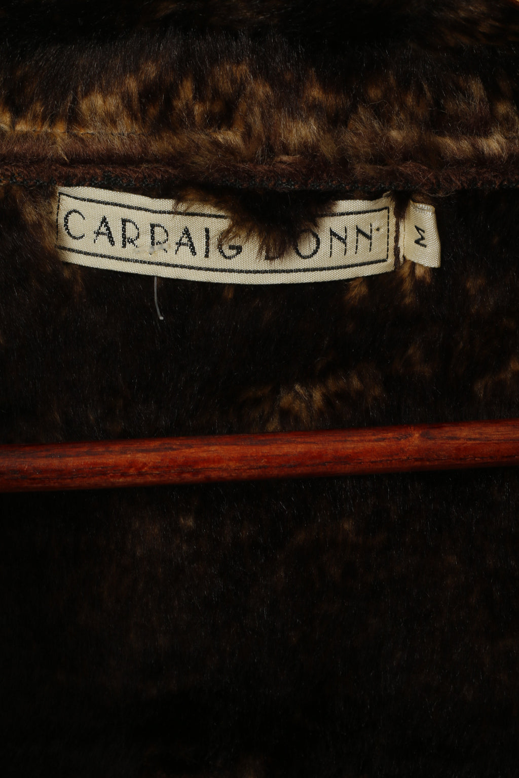 Carraig Donn Giacca da donna M Marrone Top casual foderato in pelliccia fucsia con cerniera intera e colletto