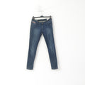 Superdry Powder Slim Pantalon Jeans Femme 30 Pantalon Skinny En Coton Bleu Marine