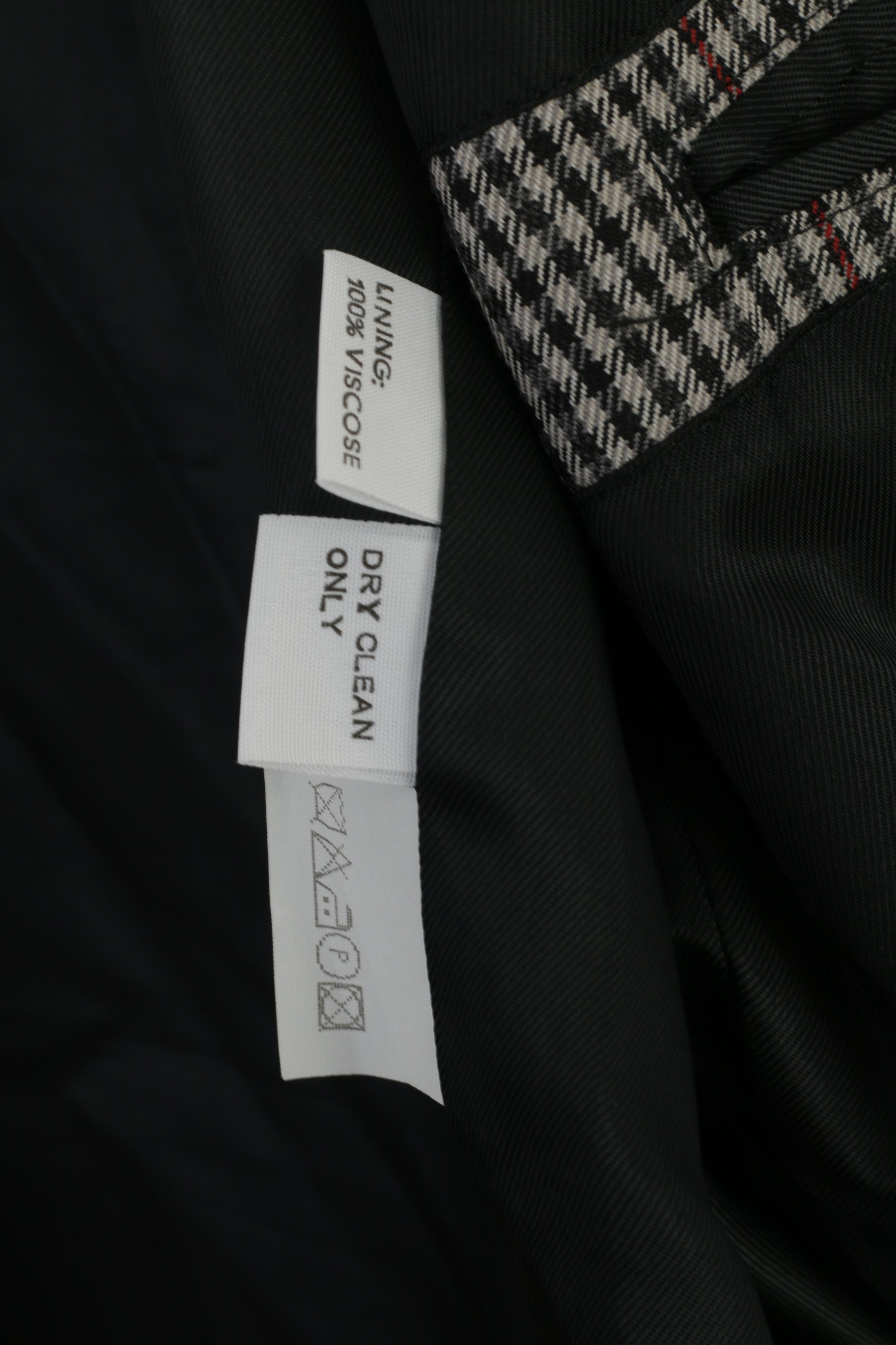 Skopes Men 54 Long Blazer Gray Herringbone Vintage Wool Single Breasted Jacket