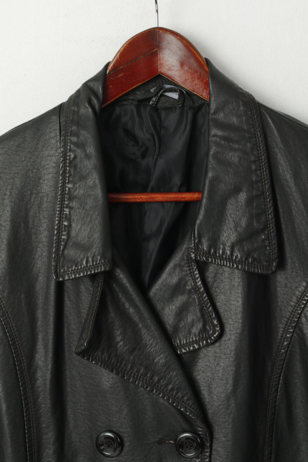 Dunnes Stores Giacca da donna 14 42 Top classico monopetto nero lucido