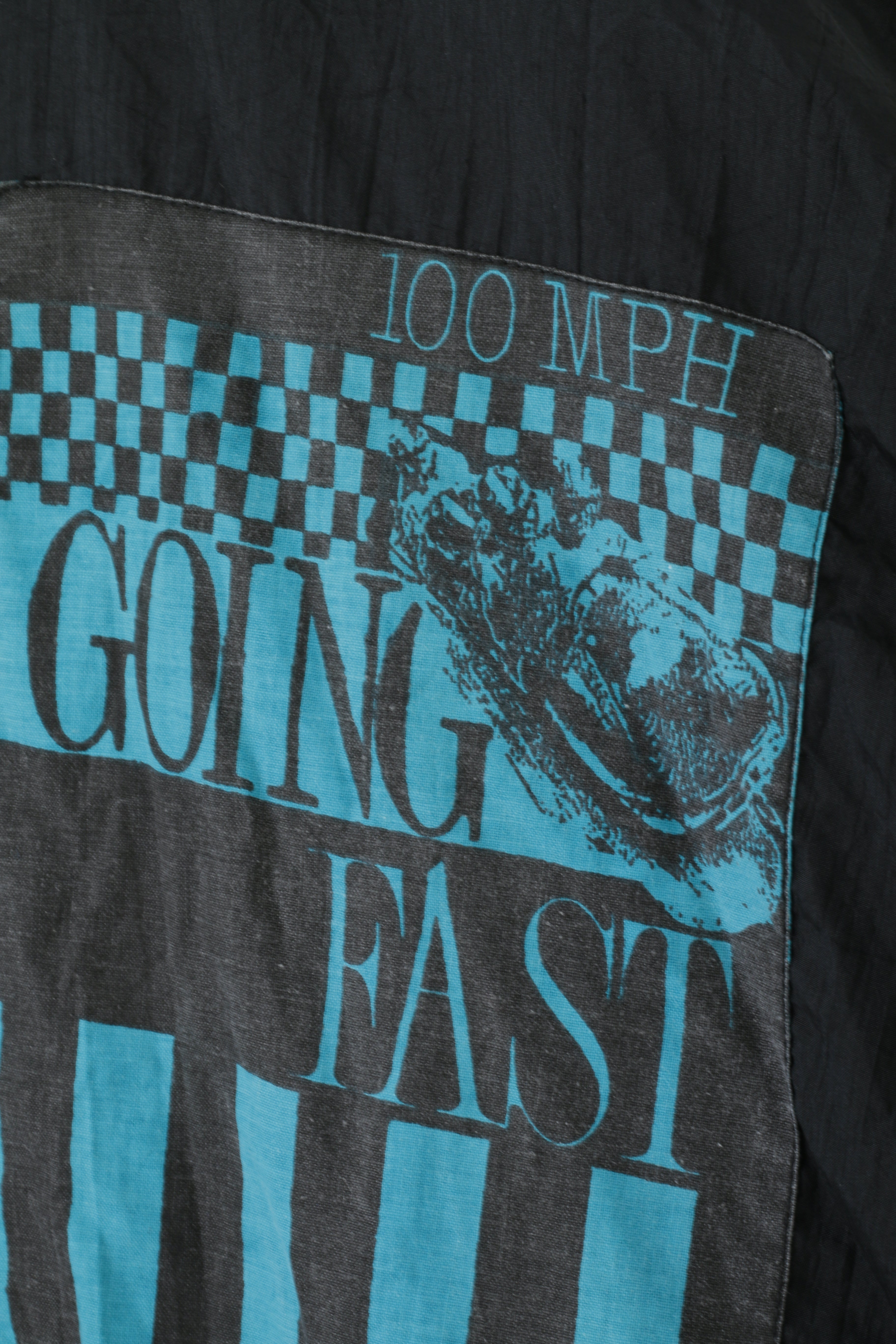 Super Champ Mens XL Vintage Jacket Full Zipper Sport Black Going Fast