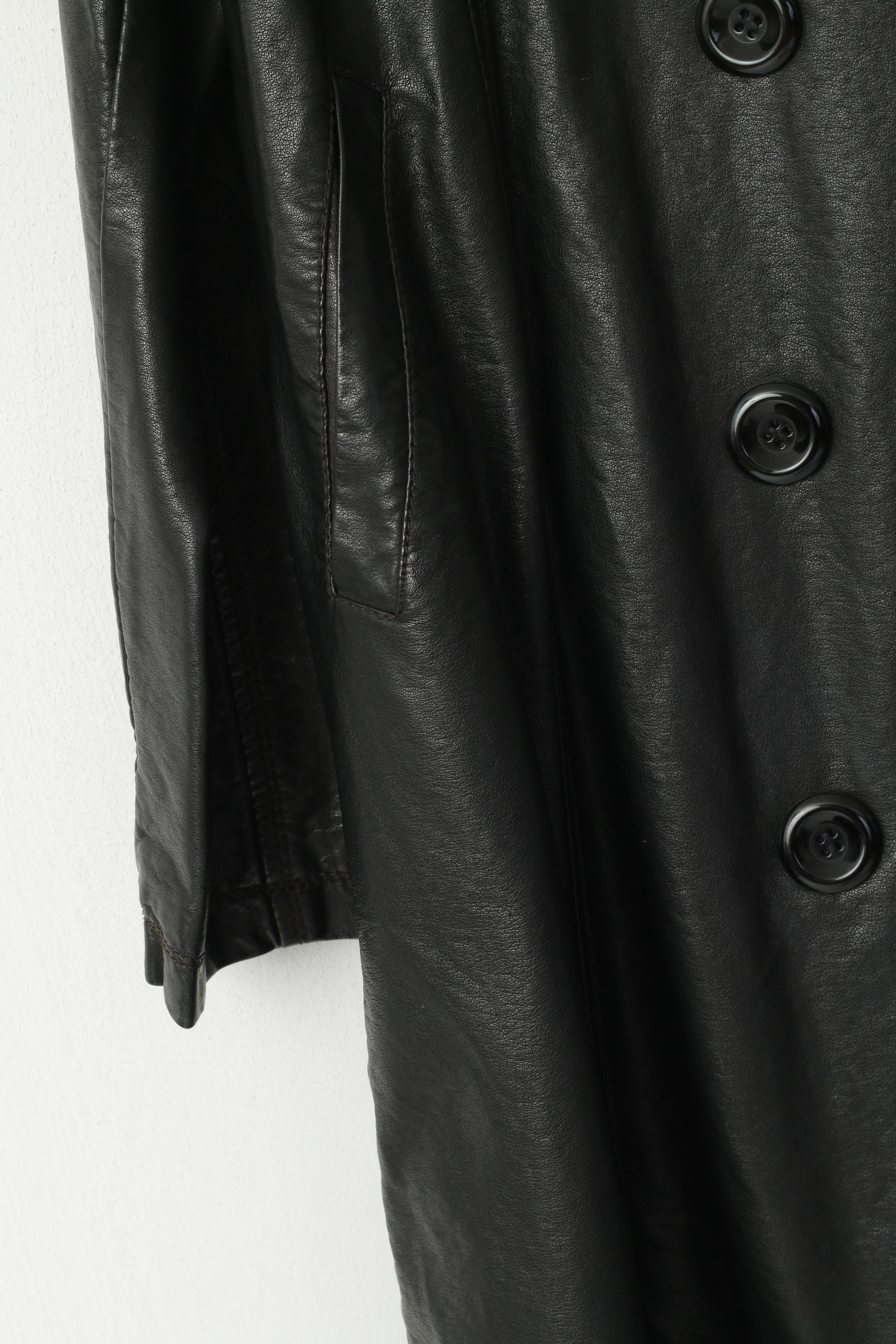 Dunnes Stores Giacca da donna 14 42 Top classico monopetto nero lucido