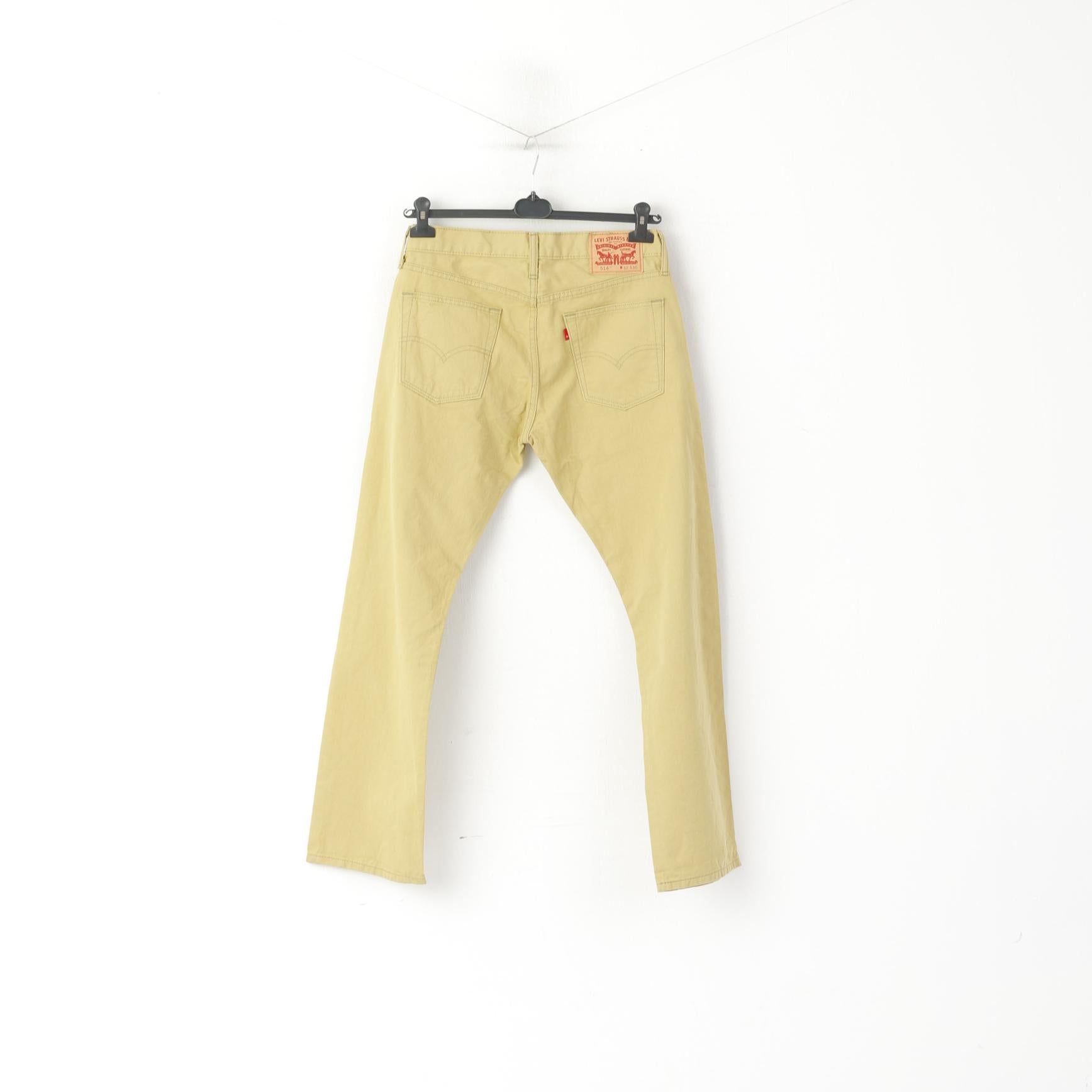 Levi's Men 32 Pantalon Camel Coton Classique 514 Pantalon Western Droit