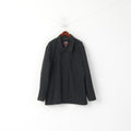 Canson Of Denmark Veste 58 XXL pour homme Gris anthracite Manteau classique à simple boutonnage