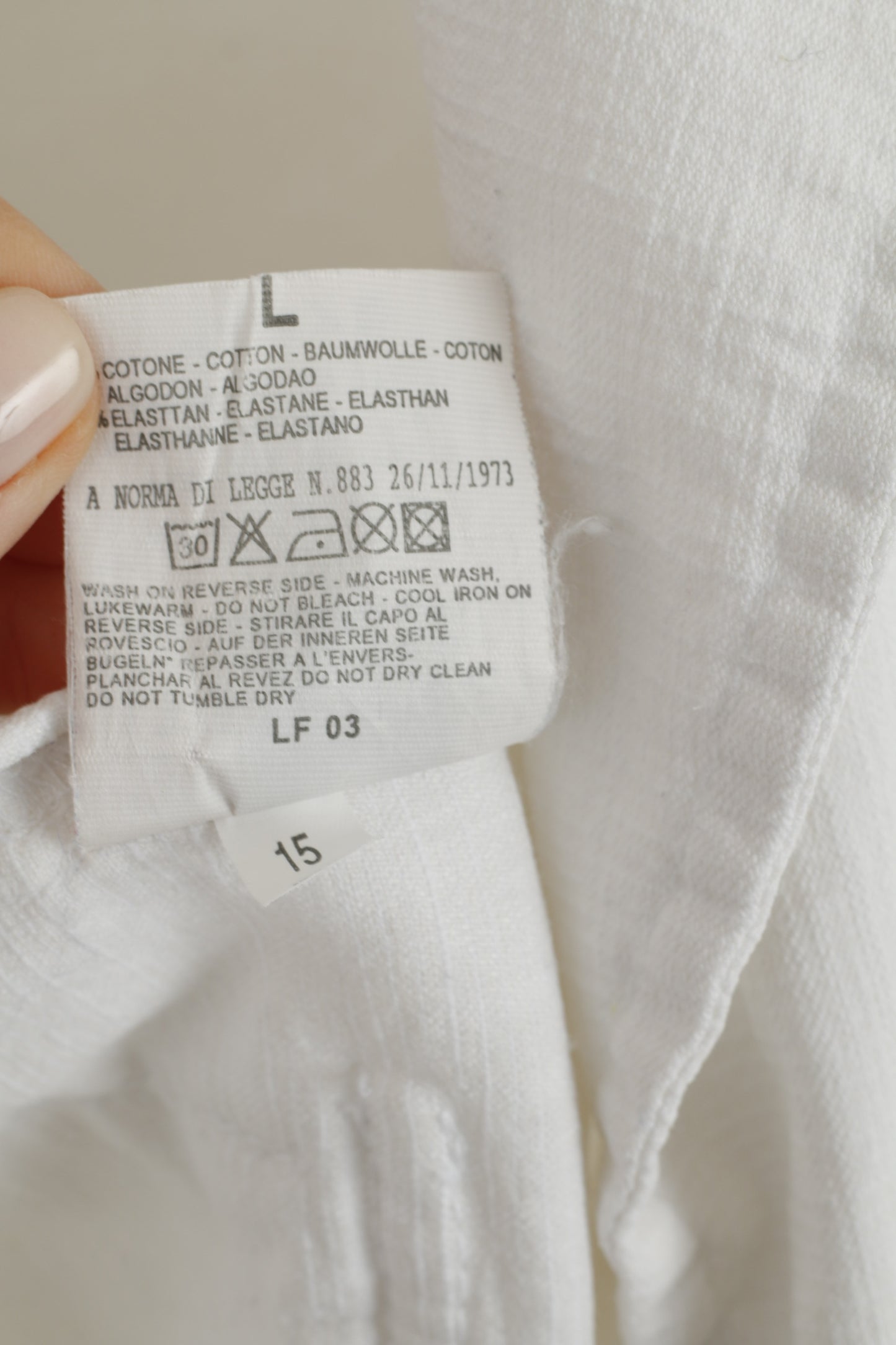 Dolce & Gabbana Women L (S) Blazer White Cotton Stretch Made in Italy Jacket