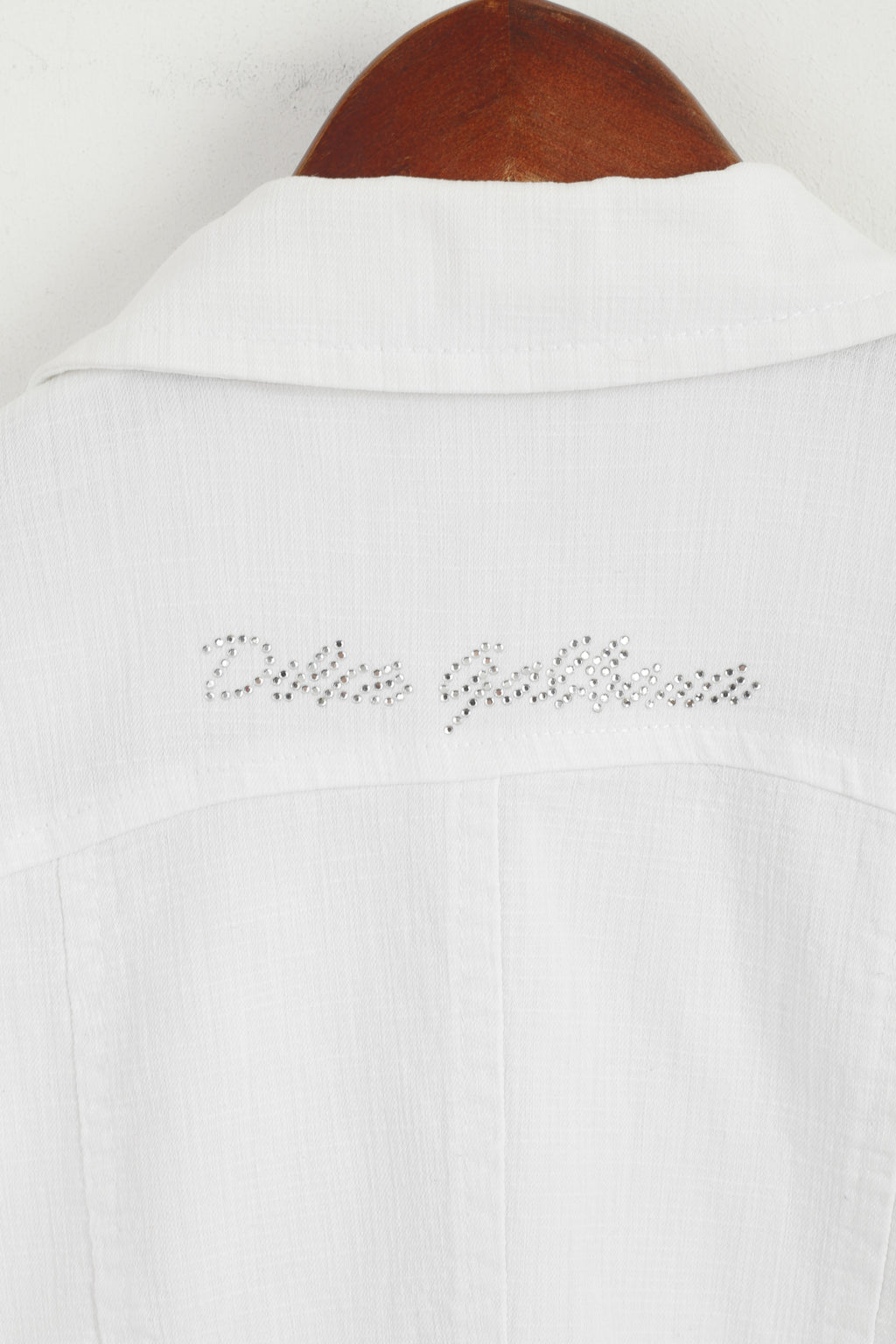 Dolce &amp; Gabbana Femme L (S) Blazer Blanc Coton Stretch Made in Italy Veste
