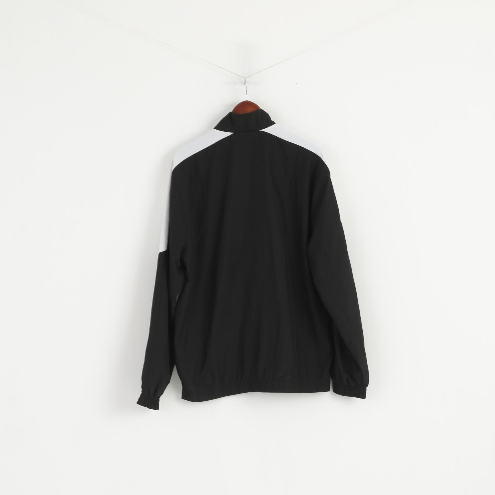 Puma Men L Jacket Black White Activewear Full Zipper Sport Lifestyle Mesh Lined Top