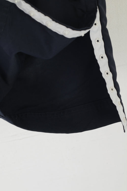 Adidas Women S Capri Pants Navy Vintage Nylon Sportswear Fitness Trousers