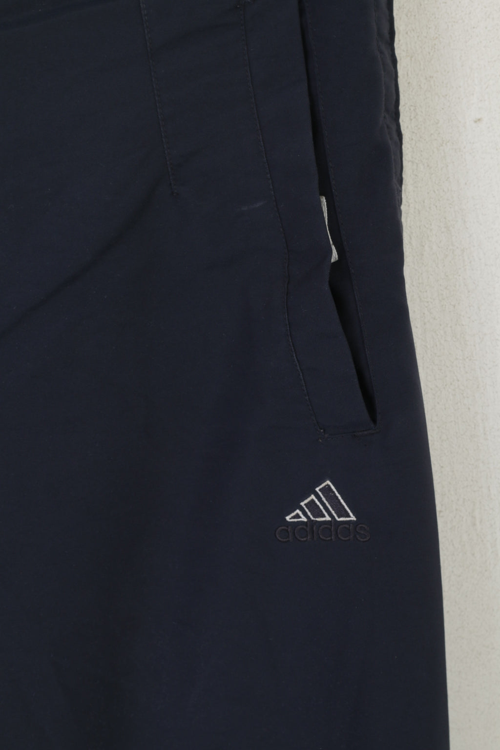 Adidas Femmes S Capri Pantalon Marine Vintage Nylon Sportswear Fitness Pantalon