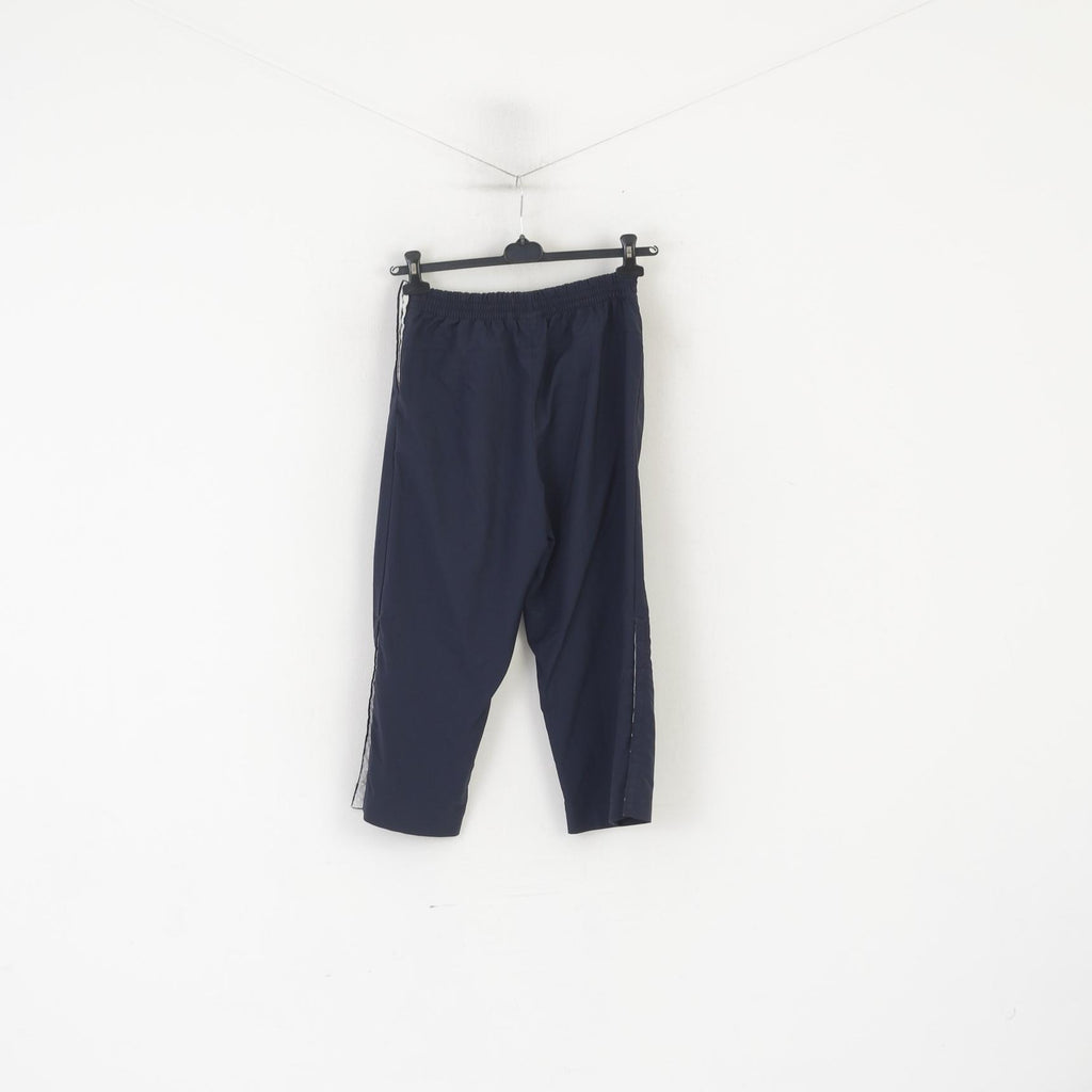 Adidas Femmes S Capri Pantalon Marine Vintage Nylon Sportswear Fitness Pantalon