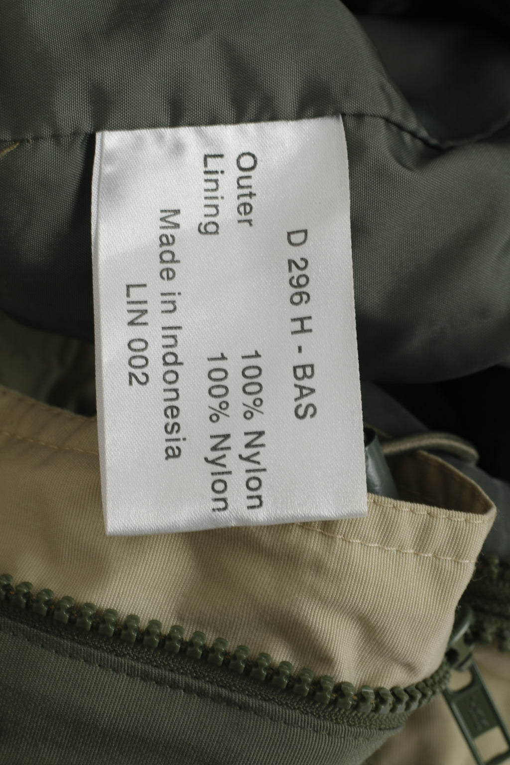 Cotton Traders Men L Jacket Green Nylon Waterproof Hidden Hood Outdoor Top