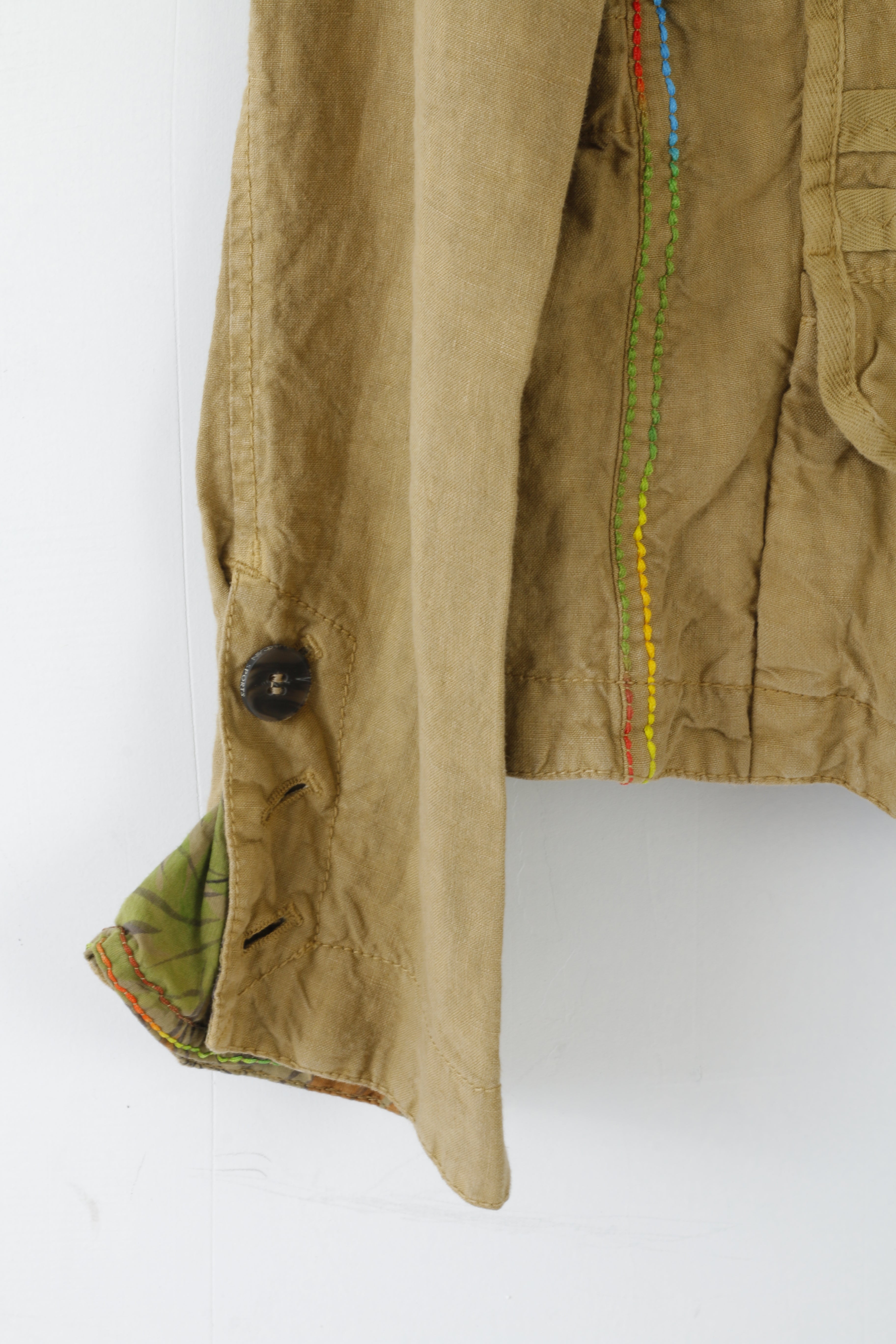 Marc Cain Donna N2 S Giacca Top Blazer Lite Coffee Button Up